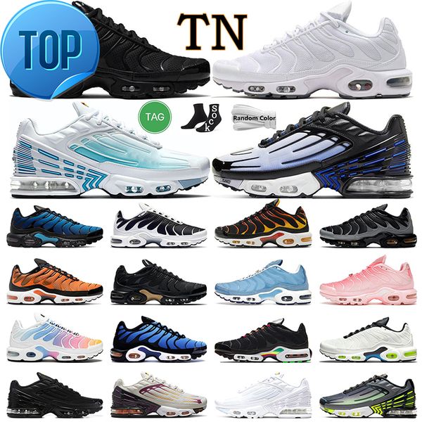 boots 2022 tn plus 3 running shoes mens black white laser blue neon green hyper pastel blue oreo w