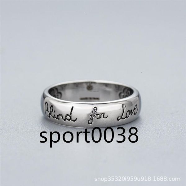 ring two g santique thai sier blind for love silver jewelry231c