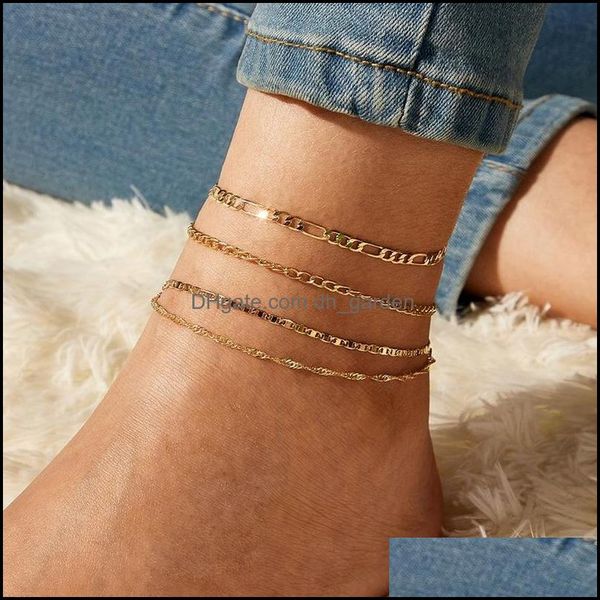 anklets jewelry fashion simple design 4 pcs set gold plated mixed diverse chains foot for women drop delivery 2021 qwfl2, Red;blue
anklets jewelry fashion simple design 4 pcs set gold plated mixed diverse chains foot for women drop delivery 2021 qwfl2, Red;blue