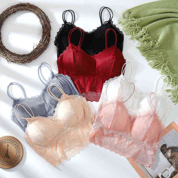 summer shirts bra women lace bralette lingerie underwear wireless padded seamless bra ultra strap bras for women l220726, Red;black
summer shirts bra women lace bralette lingerie underwear wireless padded seamless bra ultra strap bras for women l220726, Red;black