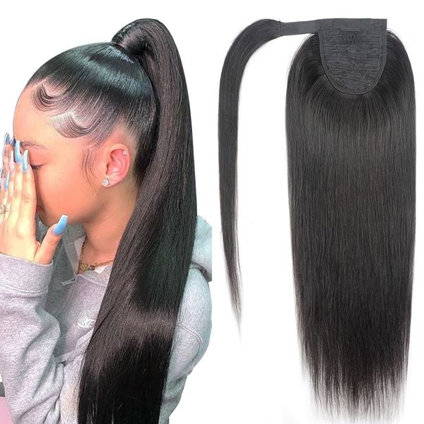 ponytail human hair extensions with clip in drawstring ponytail straight remy brazilian pony tail for african american, Black
ponytail human hair extensions with clip in drawstring ponytail straight remy brazilian pony tail for african american, Black