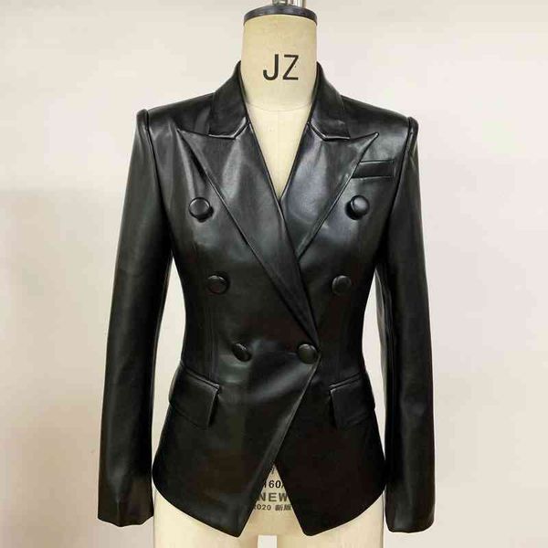 women's suits & blazers fashion leather suit collar button long sleeve slim jacket suit, White;black
women's suits & blazers fashion leather suit collar button long sleeve slim jacket suit, White;black