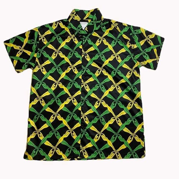 designer bv 21ss yellow and green checkered human body cross hawaiian short sleeved shirt for men and women european and american style loos, White;black
designer bv 21ss yellow and green checkered human body cross hawaiian short sleeved shirt for men and women european and american style loos, White;black