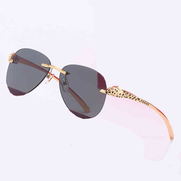 leopard rimless women fashion square sunglasses luxury brand designer summer glasses for men, White;black
leopard rimless women fashion square sunglasses luxury brand designer summer glasses for men, White;black