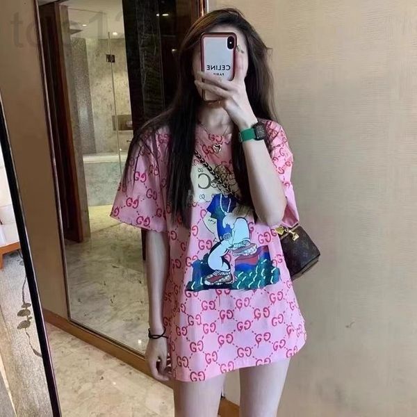 women's t-shirt designer 2022 summer new versatile fashion brand loose letter printed short sleeve casual t-shirt, White
women's t-shirt designer 2022 summer new versatile fashion brand loose letter printed short sleeve casual t-shirt, White