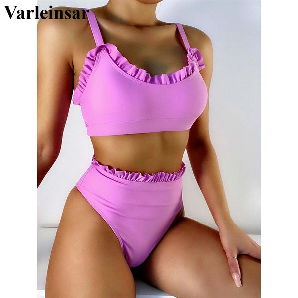 new ruffled frilled high waist bikini female swimsuit women swimwear two-pieces bikini set padded bather bathing suit swim v2768, White;black
new ruffled frilled high waist bikini female swimsuit women swimwear two-pieces bikini set padded bather bathing suit swim v2768, White;black