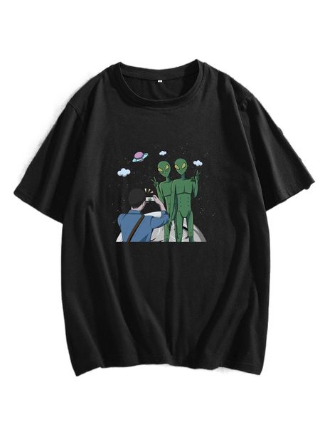 men alien & figure graphic tee m9tt#, White;black
men alien & figure graphic tee m9tt#, White;black