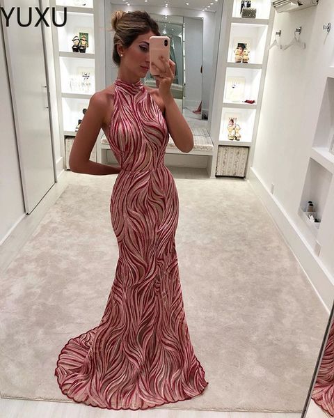 2023 elegant prom dresses beading split appliqued high neck mermaid sequins evening dresses 2019 real image long formal gowns, Black
2023 elegant prom dresses beading split appliqued high neck mermaid sequins evening dresses 2019 real image long formal gowns, Black