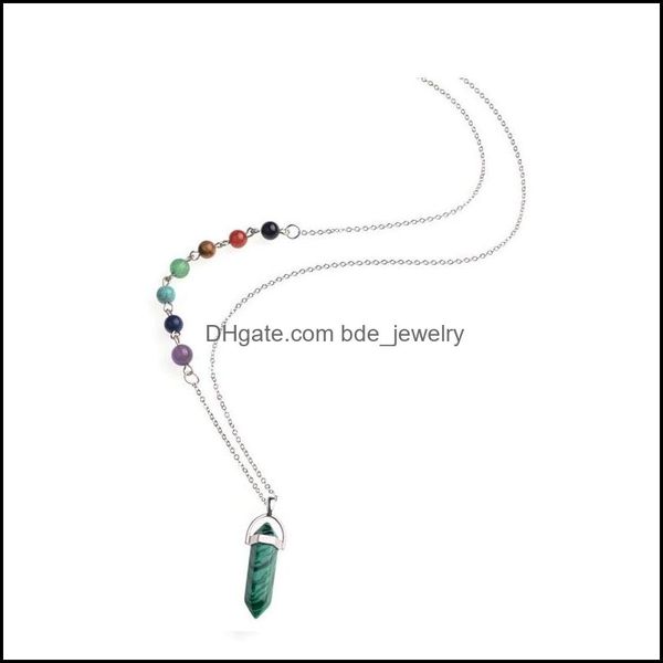 pendant necklaces chakra necklace hexagonal prism stone quartz crystal agates turquoises malachite for women accessories dhseller2010 dhg6i, Silver
pendant necklaces chakra necklace hexagonal prism stone quartz crystal agates turquoises malachite for women accessories dhseller2010 dhg6i, Silver