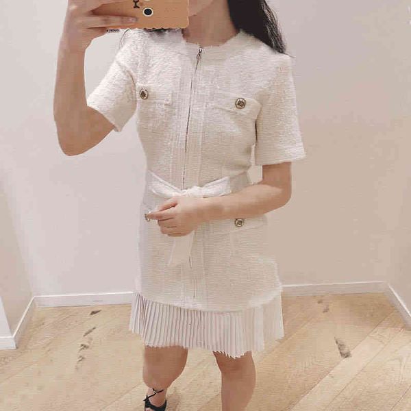 french elegant s home early autumn small fragrance pleated coarse nylon wool blend dress, Black;gray
french elegant s home early autumn small fragrance pleated coarse nylon wool blend dress, Black;gray