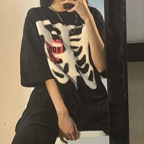 oversized t shirt female y2k harajuku retro print skull bone loose t shirts with short sleeve anime graphic shirt 220602, White
oversized t shirt female y2k harajuku retro print skull bone loose t shirts with short sleeve anime graphic shirt 220602, White