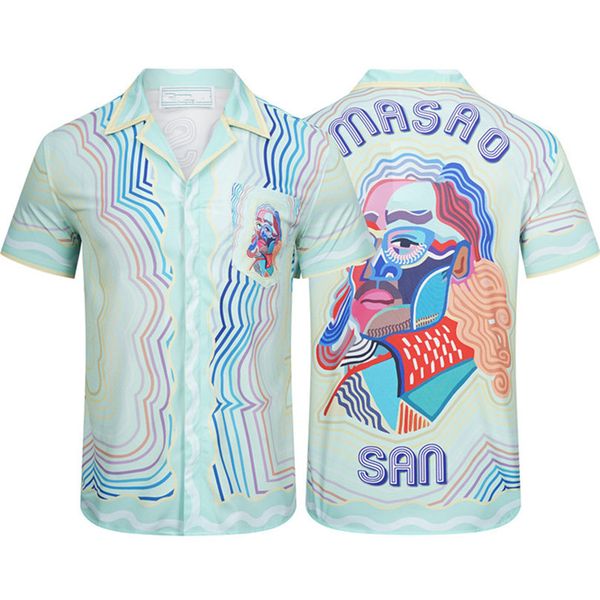 2022 tennis club summer silk hawaii shirts racket stripe color blocking short sleeve men designer beach shirts -3xl, White;black
2022 tennis club summer silk hawaii shirts racket stripe color blocking short sleeve men designer beach shirts -3xl, White;black