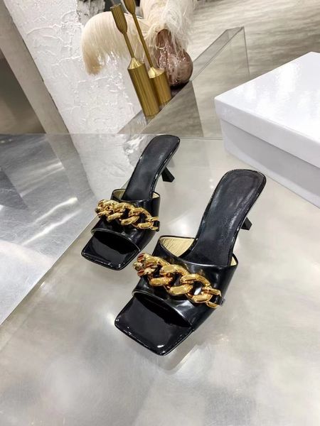 euro style classics high heel slippers female letter ice silk materialslip breathable transparent splicing design, complete packaging gold c, Black
euro style classics high heel slippers female letter ice silk materialslip breathable transparent splicing design, complete packaging gold c, Black