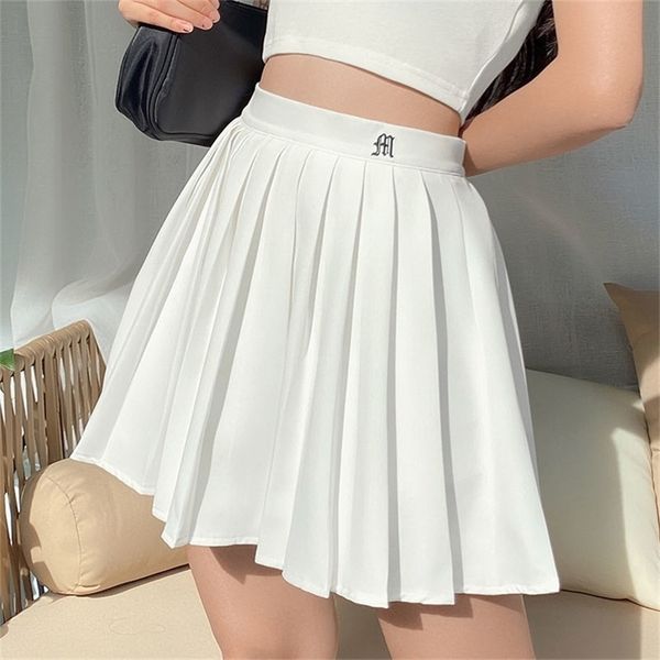 summer white pleated skirt woman elastic high waist aline mini skirt vintage college style embroidery tennis skirt 220701, Black
summer white pleated skirt woman elastic high waist aline mini skirt vintage college style embroidery tennis skirt 220701, Black