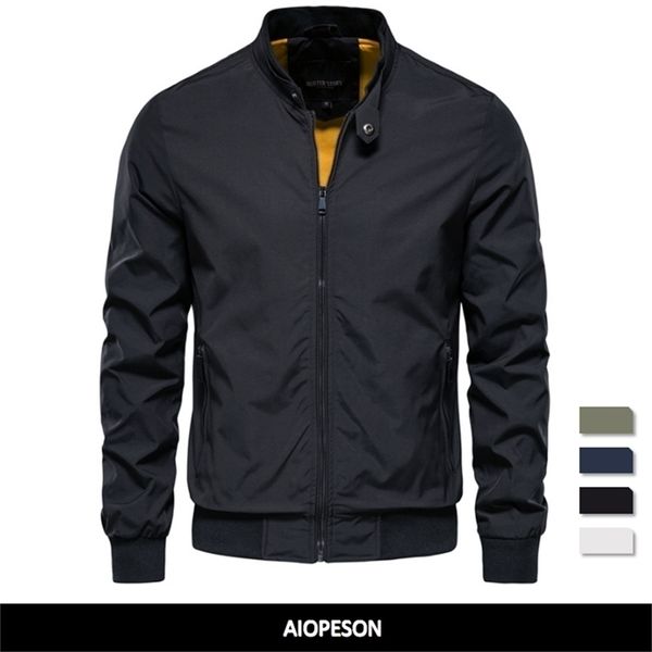 aiopeson solid color baseball jacket men casual stand collar bomber mens jackets autumn slim fit jackets for men 220817, Black;brown
aiopeson solid color baseball jacket men casual stand collar bomber mens jackets autumn slim fit jackets for men 220817, Black;brown