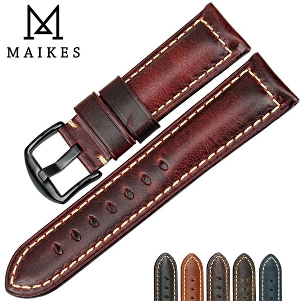 watchband accessories fashion red leather strap for panerai smartwatch bracelet vintage band 220624, Black;brown
watchband accessories fashion red leather strap for panerai smartwatch bracelet vintage band 220624, Black;brown