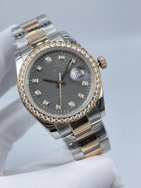 womens watch automatic mechanical women wristwatches 36mm stainless steel diamond bezel couples style man wristwatch lady party gifts watche, Slivery;brown
womens watch automatic mechanical women wristwatches 36mm stainless steel diamond bezel couples style man wristwatch lady party gifts watche, Slivery;brown