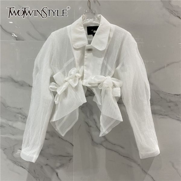 white casual shirts for women lapel long sleeve patchwork bowknot irregular hem short blouses female summer fashion 210423
white casual shirts for women lapel long sleeve patchwork bowknot irregular hem short blouses female summer fashion 210423