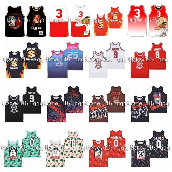 nc01 movie basketball jersey carrie 3 speedy cash money records 9 dwayne wayne the coney island el chapo greenery pablo escobar takeover, Black
nc01 movie basketball jersey carrie 3 speedy cash money records 9 dwayne wayne the coney island el chapo greenery pablo escobar takeover, Black