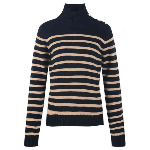 women's knits tees commuting simple thin horizontal stripe high neck sweater long sleeve women's fashion autumn and winter moxz, White
women's knits tees commuting simple thin horizontal stripe high neck sweater long sleeve women's fashion autumn and winter moxz, White