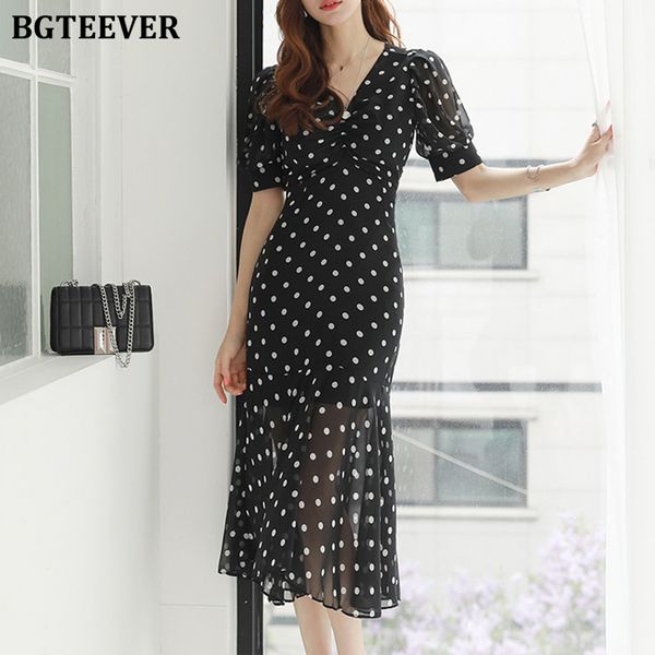 summer casual polka dots women mid-length dress v-neck short sleeve female dress 2021 new slim waist vestidos femme, Black;gray
summer casual polka dots women mid-length dress v-neck short sleeve female dress 2021 new slim waist vestidos femme, Black;gray