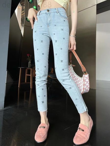 women's jeans designer ce home 22 spring and summer new light jeans heavy embroidery with drill slim fit pants cvpx, Blue
women's jeans designer ce home 22 spring and summer new light jeans heavy embroidery with drill slim fit pants cvpx, Blue