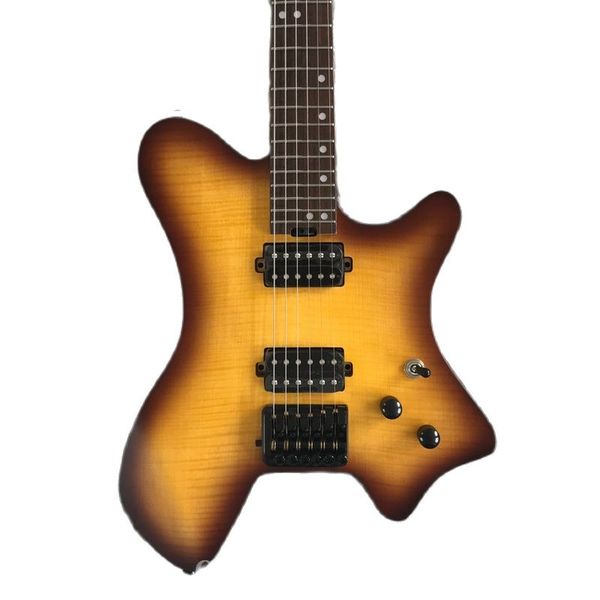 headless electric guitar portable travel guitar brown tiger pattern veneer pewter xylophone charcoal roasted maple 5 spell neck stainless st
headless electric guitar portable travel guitar brown tiger pattern veneer pewter xylophone charcoal roasted maple 5 spell neck stainless st