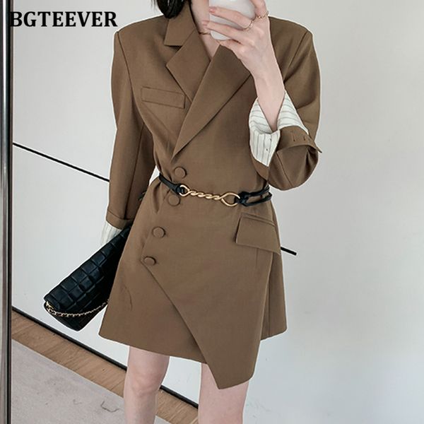 bgteever elegant notched collar women dress long sleeve single-breasted slim belted female mini dress 2021 autumn suit vestidos, Black;gray
bgteever elegant notched collar women dress long sleeve single-breasted slim belted female mini dress 2021 autumn suit vestidos, Black;gray