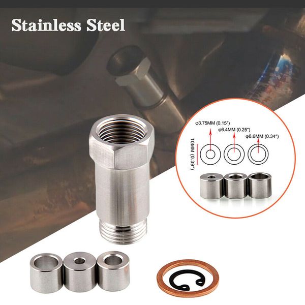 straight m18x1.5 car spacer fit, check engine light o2 sensor adapter with 3 x adjustable exhaust flow fittings
straight m18x1.5 car spacer fit, check engine light o2 sensor adapter with 3 x adjustable exhaust flow fittings