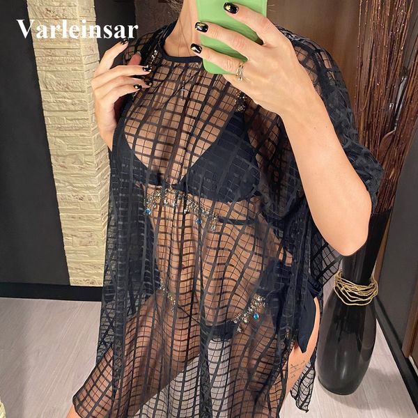 new see through plaid pattern beach dress cover-ups summer women beachwear sheer mesh swimsuit cover up bikini v3319, White;black
new see through plaid pattern beach dress cover-ups summer women beachwear sheer mesh swimsuit cover up bikini v3319, White;black