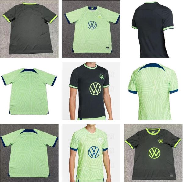 22 23 vfl wolfsburg maillots de foot soccer jersey klaus malli camacho william 2022 2023 home away football shirt, Black;yellow
22 23 vfl wolfsburg maillots de foot soccer jersey klaus malli camacho william 2022 2023 home away football shirt, Black;yellow