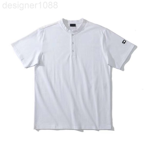 women's t-shirt designer pure original small fragrance stand collar short sleeve t-shirt embroidered classic men's and women', White
women's t-shirt designer pure original small fragrance stand collar short sleeve t-shirt embroidered classic men's and women', White