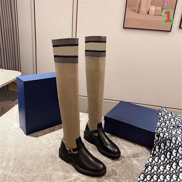 2020 fashion luxury designer brand women boots fashion letter knitted socks hiking outdoor boots ladies winter boot over the knee 207h, Black
2020 fashion luxury designer brand women boots fashion letter knitted socks hiking outdoor boots ladies winter boot over the knee 207h, Black