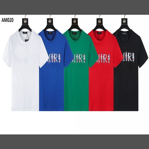 2022 new amirs mens womens designer t shirts printed fashion man t-shirt cotton casual tees short sleeve luxury hip hop streetwear tshirts, Black;green
2022 new amirs mens womens designer t shirts printed fashion man t-shirt cotton casual tees short sleeve luxury hip hop streetwear tshirts, Black;green