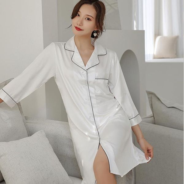 shirt pajamas robes sleepwear white womens negligee v-neck gown nightgown summer turn-down collar sleepshirts dress homewear, Black;red
shirt pajamas robes sleepwear white womens negligee v-neck gown nightgown summer turn-down collar sleepshirts dress homewear, Black;red
