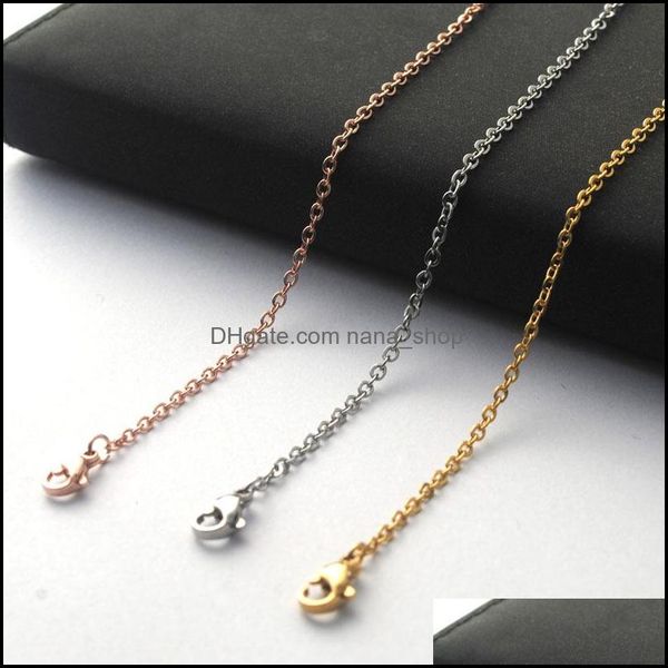 chains necklaces pendants jewelry 1.6mm 2mm stainless steel gold sier plated o for pendant fashion women girl par dhnc3, Silver
chains necklaces pendants jewelry 1.6mm 2mm stainless steel gold sier plated o for pendant fashion women girl par dhnc3, Silver
