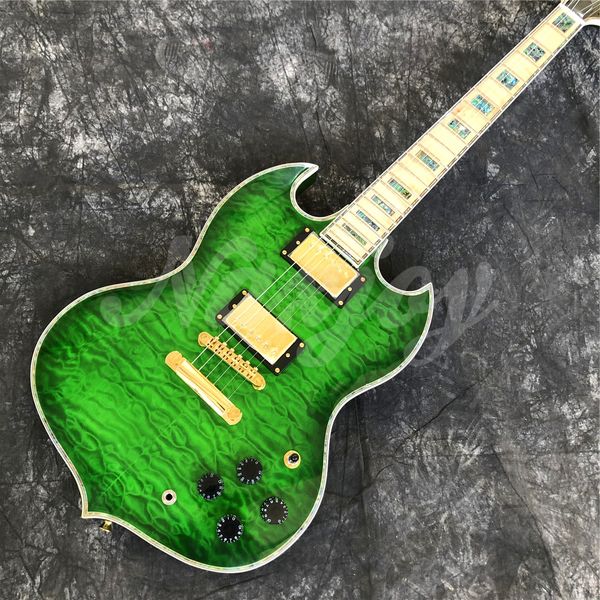 green water ripple g model electric guitar with real abalone maple fingerboard
green water ripple g model electric guitar with real abalone maple fingerboard