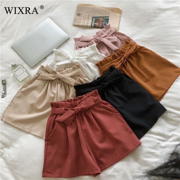 wixra summer solid lace up shorts loose high waist streetwear womens bow tie shorts for women y200512, White;black
wixra summer solid lace up shorts loose high waist streetwear womens bow tie shorts for women y200512, White;black