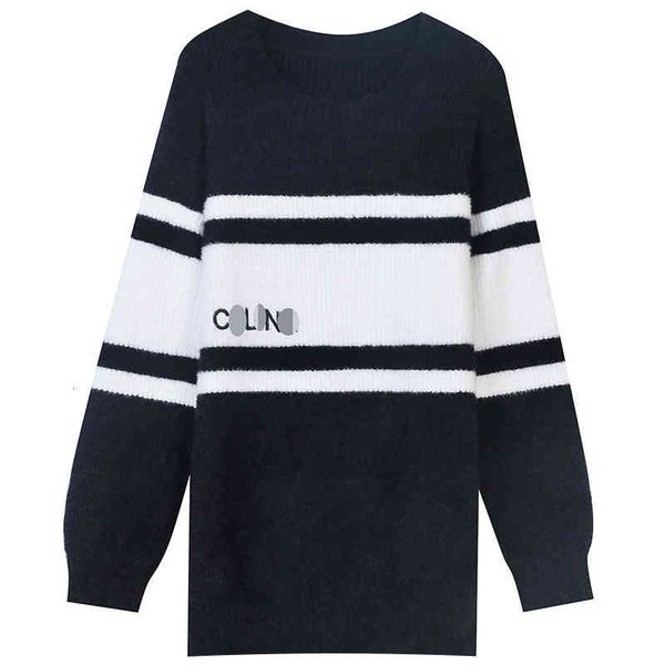 women's sweaters chaopai autumn and winter black white letters casual versatile long sleeved loose medium length pullover knitted sweat, White;black
women's sweaters chaopai autumn and winter black white letters casual versatile long sleeved loose medium length pullover knitted sweat, White;black