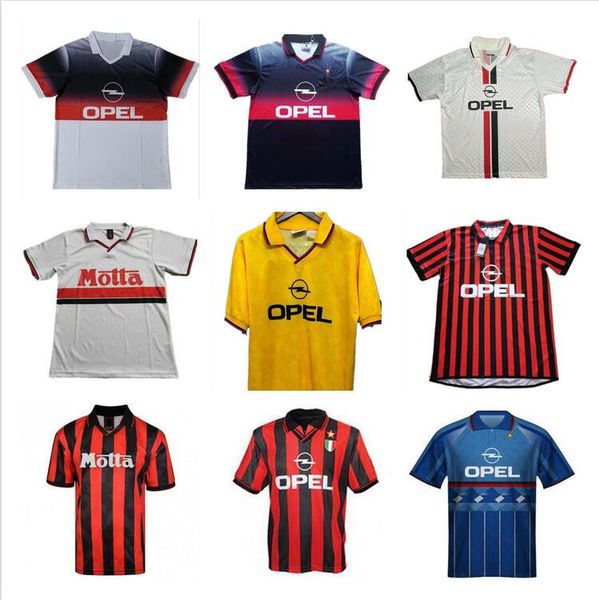 1995 1996 1997 milan soccer jerseys retro vintage 95 96 97 football shirt classic ac maldini baggio weah savicevic boban baresi away white s, Black;yellow
1995 1996 1997 milan soccer jerseys retro vintage 95 96 97 football shirt classic ac maldini baggio weah savicevic boban baresi away white s, Black;yellow