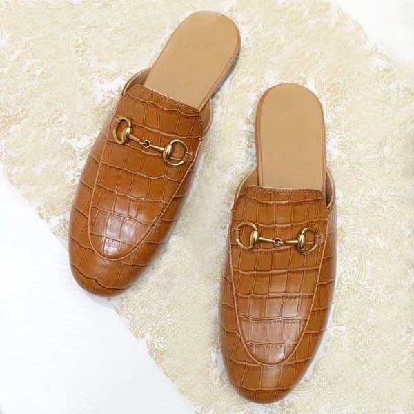 designer slippers luxury fashion bronze clasp stone grain cowhide leather flats size 35-41 with box, Black
designer slippers luxury fashion bronze clasp stone grain cowhide leather flats size 35-41 with box, Black