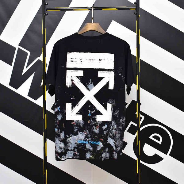 chaopai white fireworks sky brush arrow sleeve t-shirt 2022 luxury br fashion design all-match men and women with short sleeves, White;black
chaopai white fireworks sky brush arrow sleeve t-shirt 2022 luxury br fashion design all-match men and women with short sleeves, White;black
