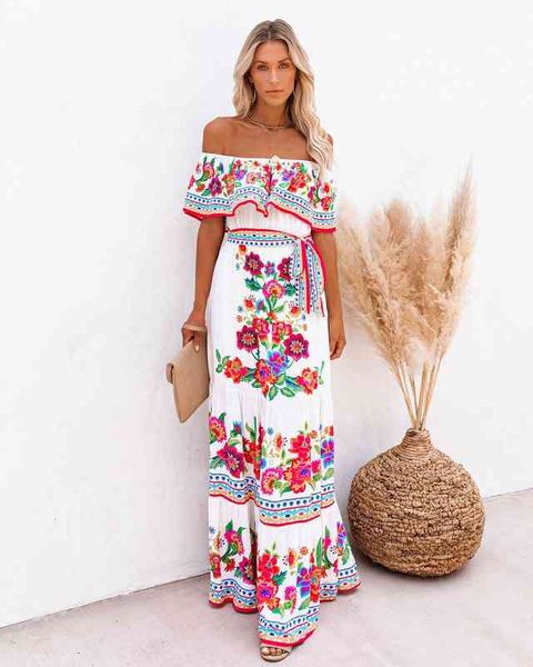 casual dresses 2022 spring and summer one shoulder safflower print long swing dress for women tgm7, Black;gray
casual dresses 2022 spring and summer one shoulder safflower print long swing dress for women tgm7, Black;gray