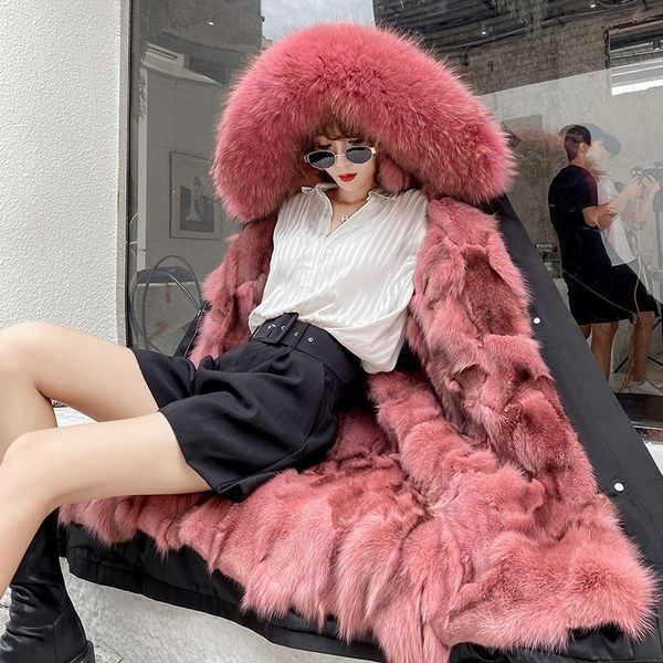fur liner woman parkas female collar detachable coat 201029, Black
fur liner woman parkas female collar detachable coat 201029, Black