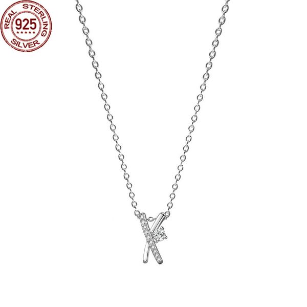 new 925 sterling silver necklace letter x zircon pendant collarbone chain net red jewelry female original design
new 925 sterling silver necklace letter x zircon pendant collarbone chain net red jewelry female original design