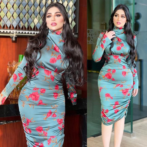 ramadan muslim fashion long arabic dress print turtleneck ruched bodycon slim midi dress islam abayas african dresses for women, Red
ramadan muslim fashion long arabic dress print turtleneck ruched bodycon slim midi dress islam abayas african dresses for women, Red