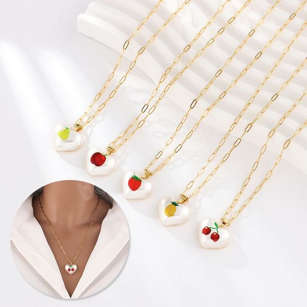 summer acrylic love heart necklaces jewelry strawberry cherry pineapple fruit pendant necklace for women metal chain necklace, Silver
summer acrylic love heart necklaces jewelry strawberry cherry pineapple fruit pendant necklace for women metal chain necklace, Silver