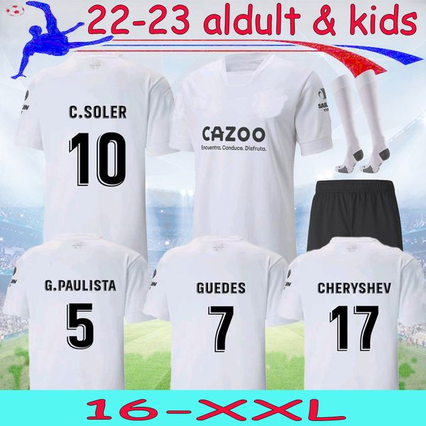 16-xxl 2022 2023 valencia soccer jerseys guedes gameiro florenzi 22 23 home white football shirts camisetas de futbol rodrigo gaya m.gomez j, Black;yellow
16-xxl 2022 2023 valencia soccer jerseys guedes gameiro florenzi 22 23 home white football shirts camisetas de futbol rodrigo gaya m.gomez j, Black;yellow