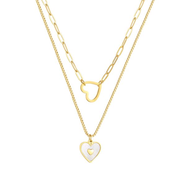 famous brand love necklace women paragraph clavicle necklace gold peach heart pendant necklace fine jewelry, Silver