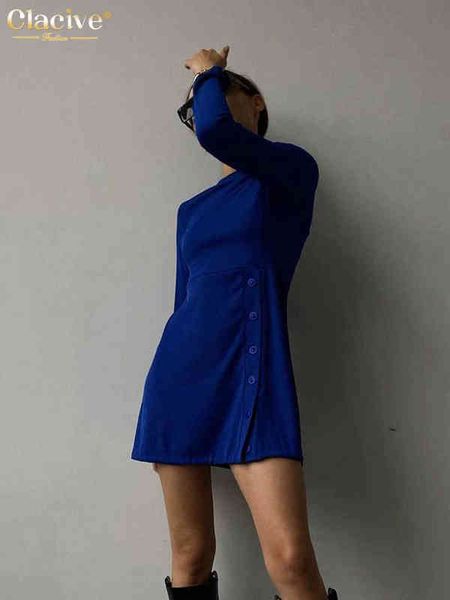 clacive fashion blue mini dress bodycon o-neck long sleeve dress vintage single-breasted elegant women's dresses for party 2022 t220804, Black;gray
clacive fashion blue mini dress bodycon o-neck long sleeve dress vintage single-breasted elegant women's dresses for party 2022 t220804, Black;gray